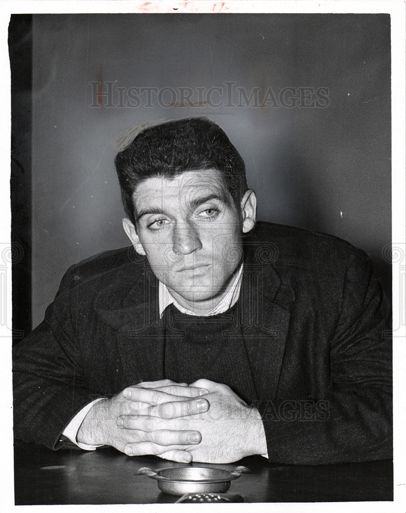 1957 Press Photo Don McIlhenny American Detroit Lions - Historic Images