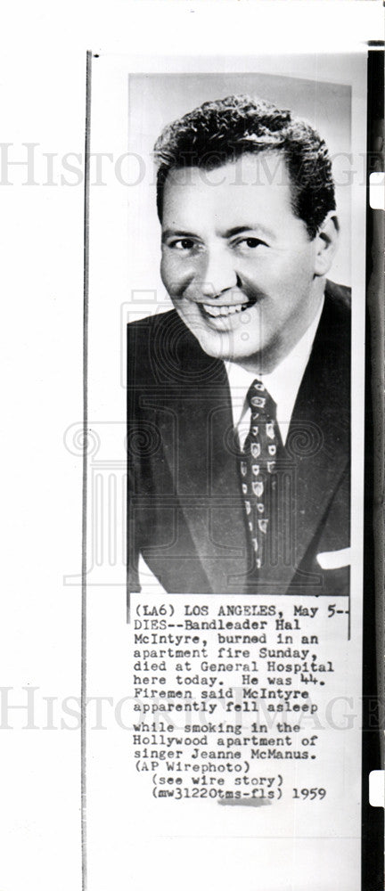 1959 Press Photo Hal McIntyre - Historic Images