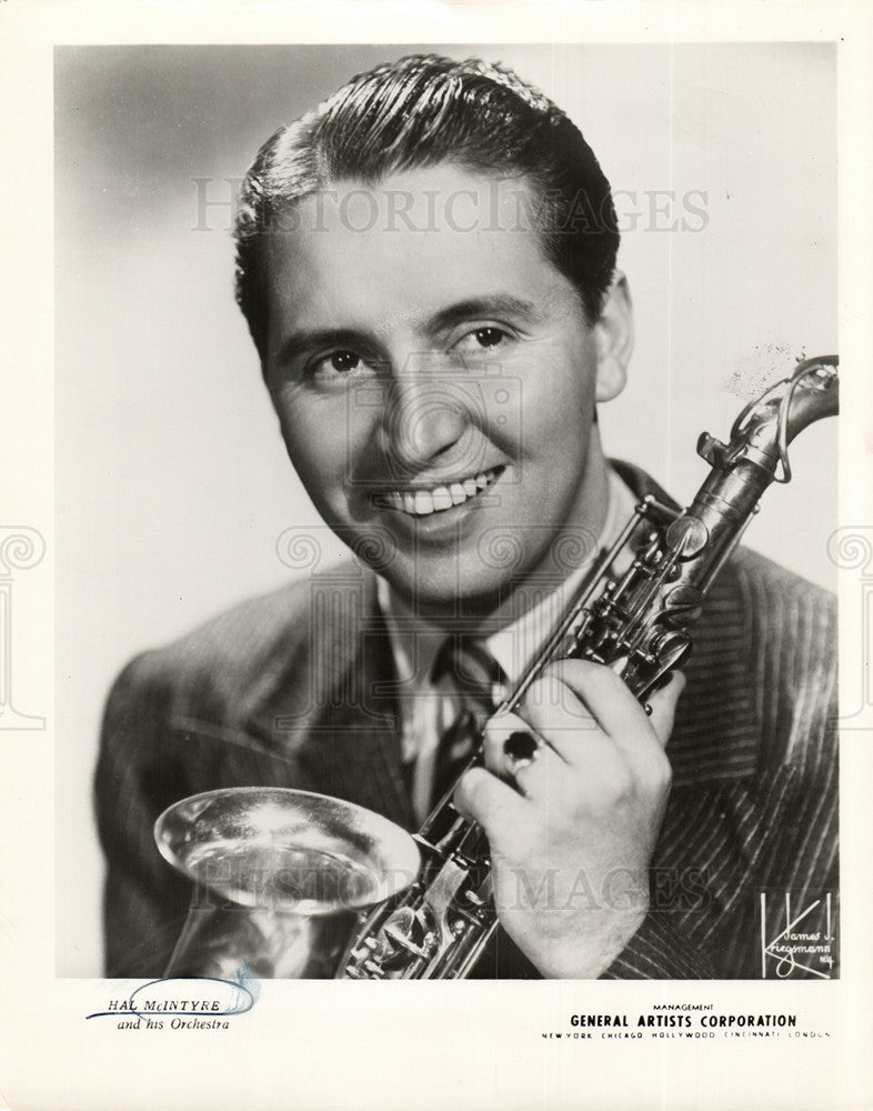 1951 Press Photo Hal McIntyre BandLeader - Historic Images