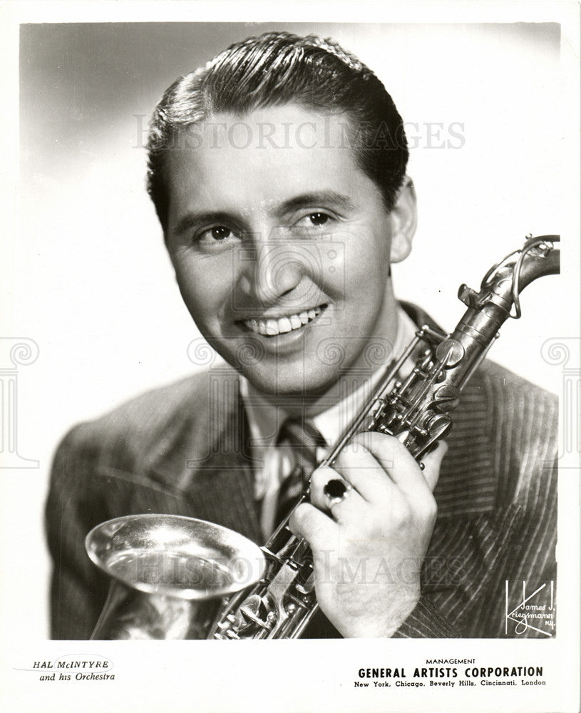 1953 Press Photo Hal McIntyre orchestra - Historic Images