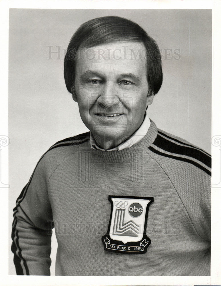 1980 Press Photo Jim McKay sports journalist olympics - Historic Images