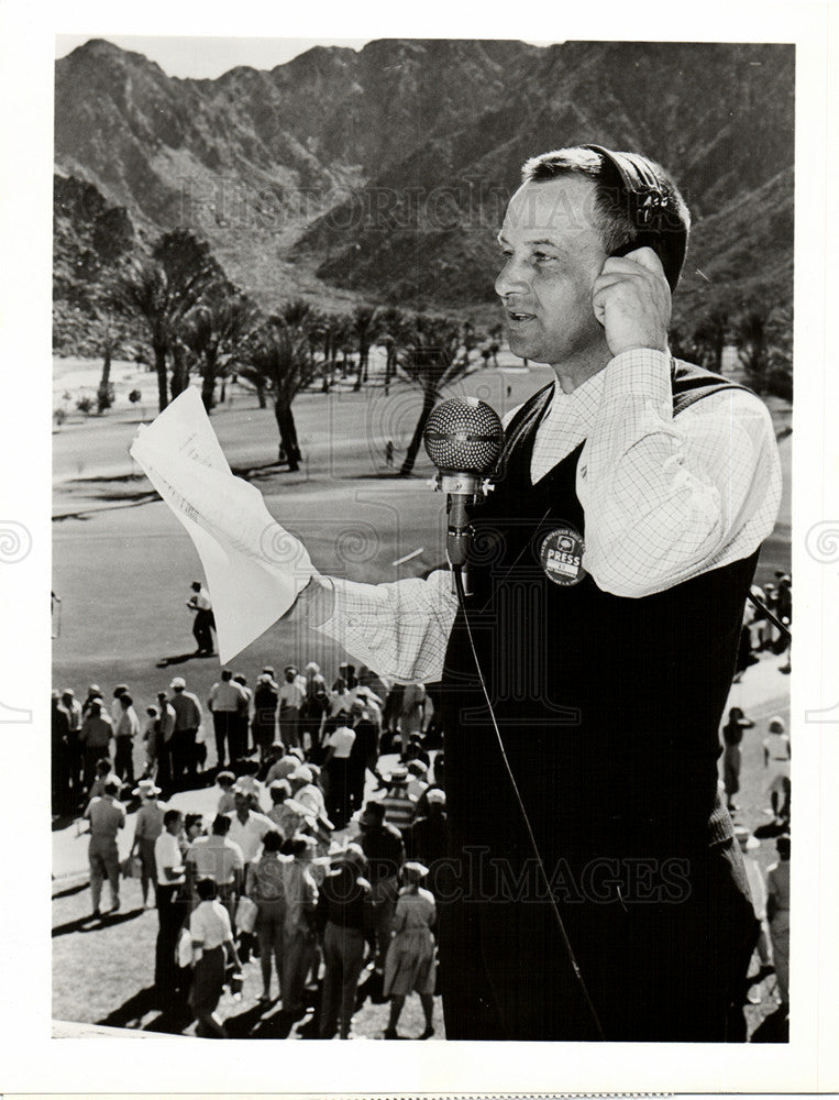 1961 Press Photo jim mckay sports journalist ABC host - Historic Images