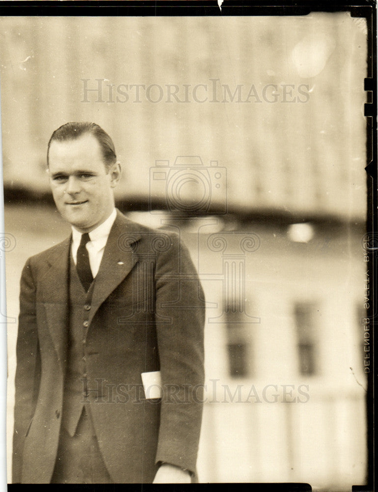 1934 Press Photo Charles McLennan Hialeah horse racing - Historic Images