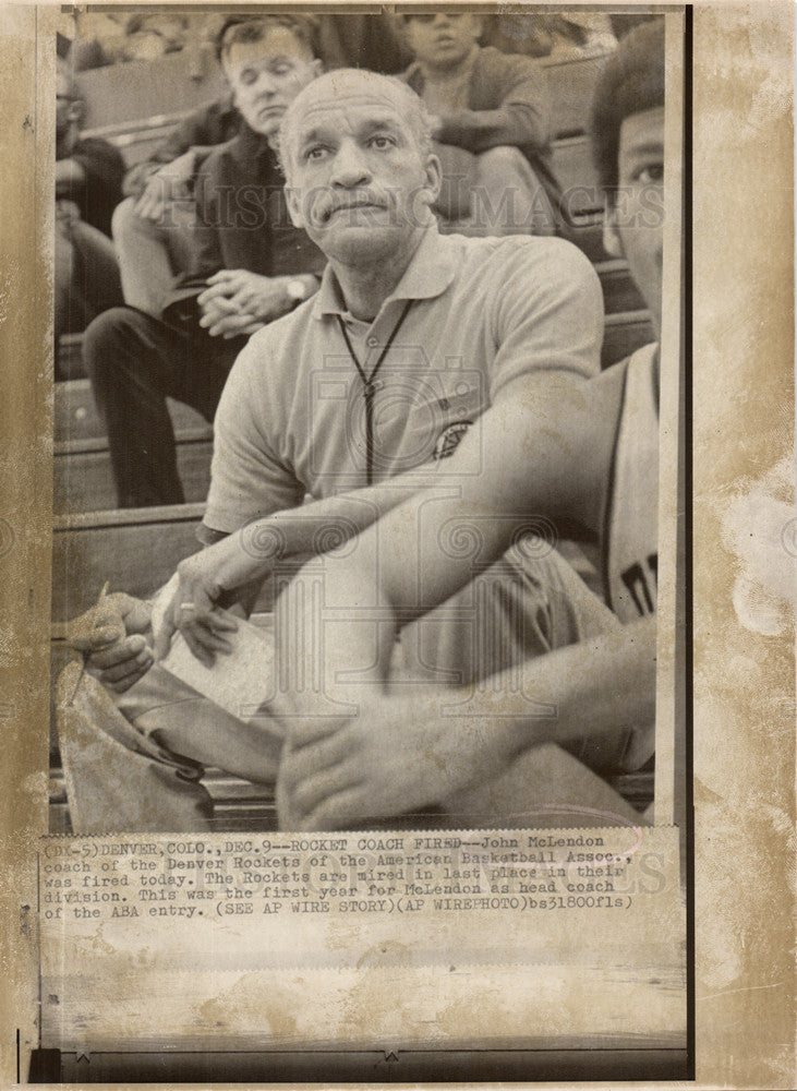 1988 Press Photo John McLendon, Denver Rockets, coach - Historic Images