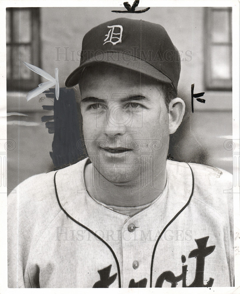 1952 Press Photo Detroit Tigers Baseball Wayne McLeland - Historic Images