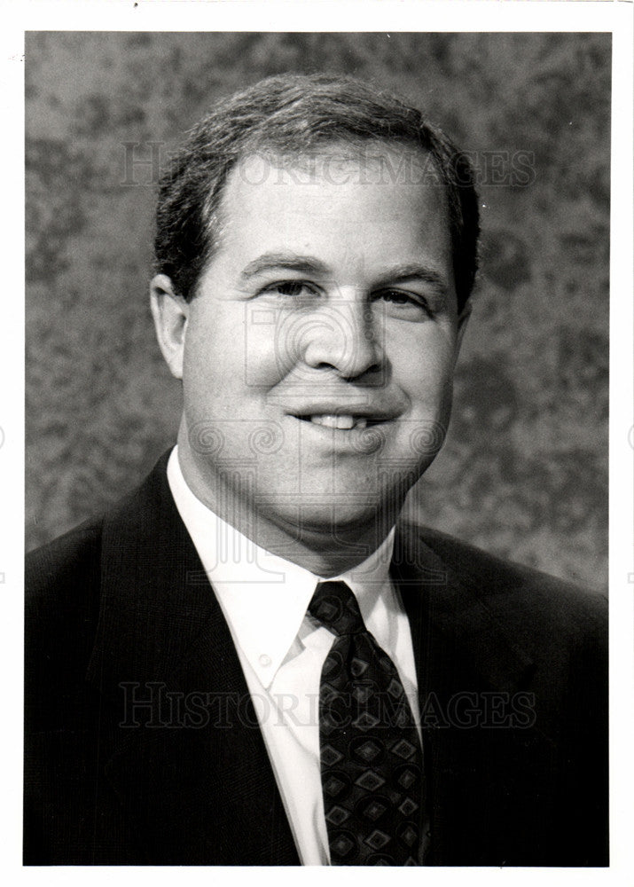 1993 Press Photo Michael McLean WXYZ-TV sales manager - Historic Images