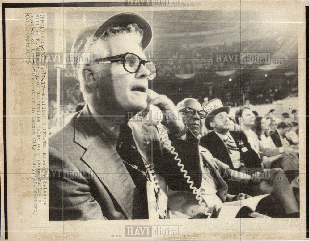 1976 Press Photo William F. McLaughlin - Historic Images