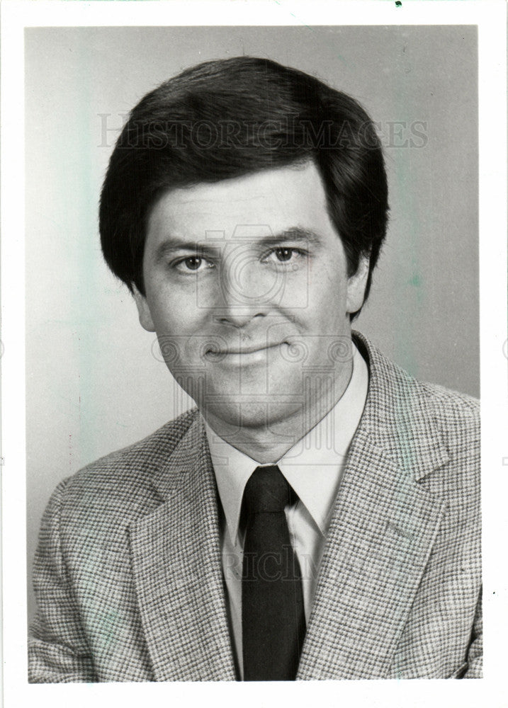 Press Photo WJBK TV Detroit McLeod Reporter Sports - Historic Images