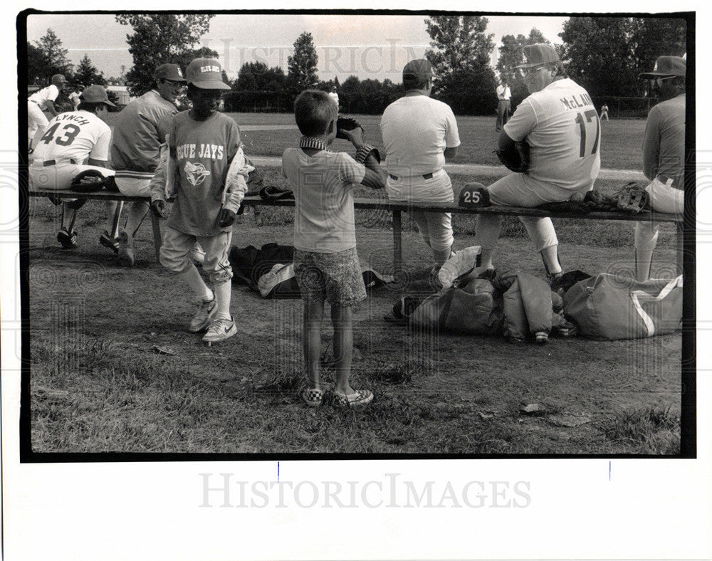 1989 Press Photo Dustin Arbogas Taylor Denny McLain - Historic Images