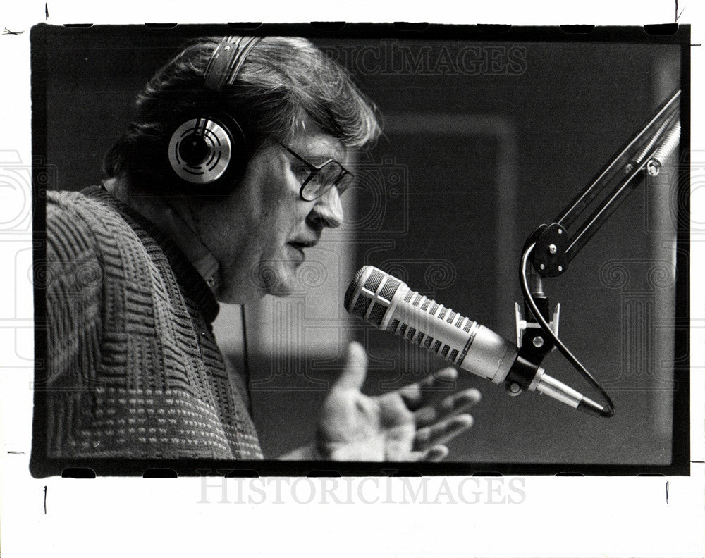 1990 Press Photo Detroit Tiger Denny McLain talk show - Historic Images