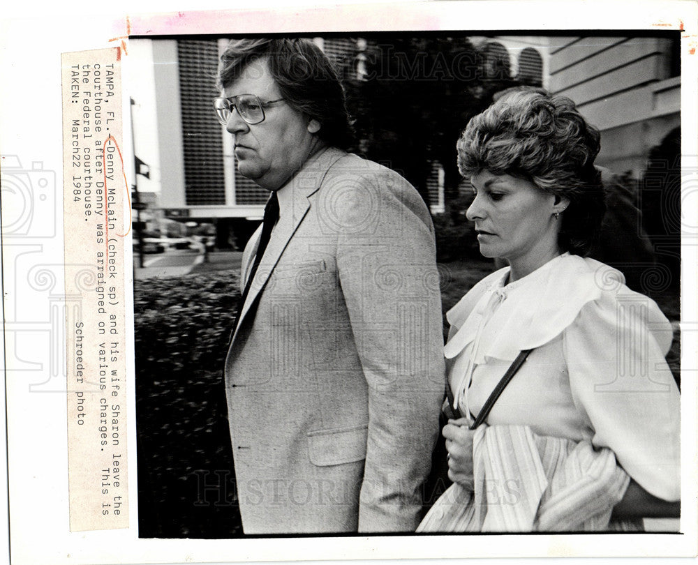 1985 Press Photo Denny McLain Baseball Player - Historic Images