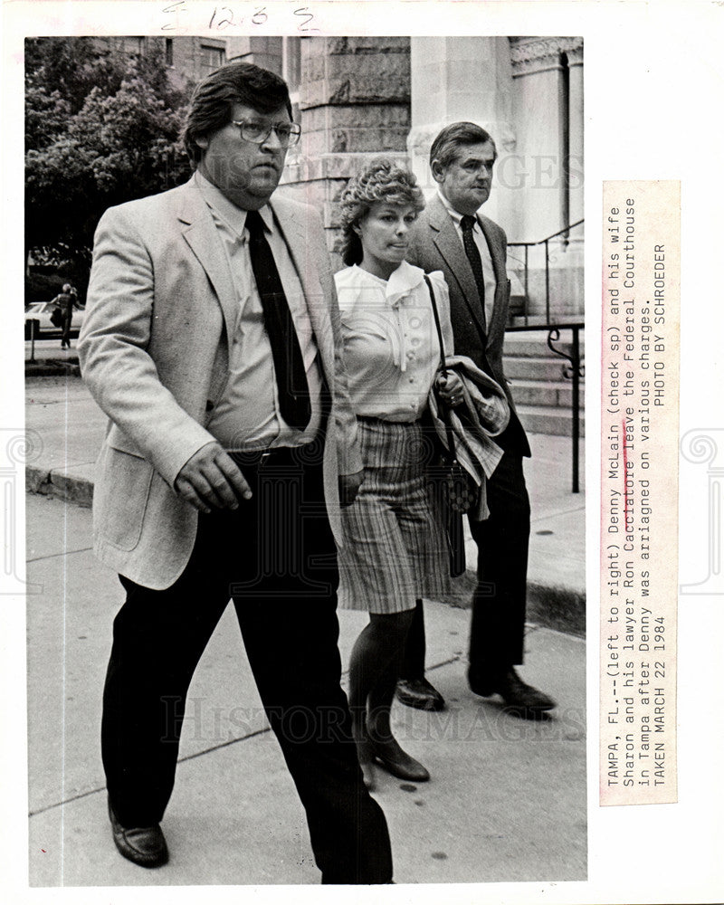 1984 Press Photo denny mclain arraignment cacciatore - Historic Images