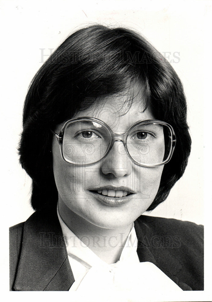 1983 Press Photo Kitty McKinsey, free press, Europe - Historic Images