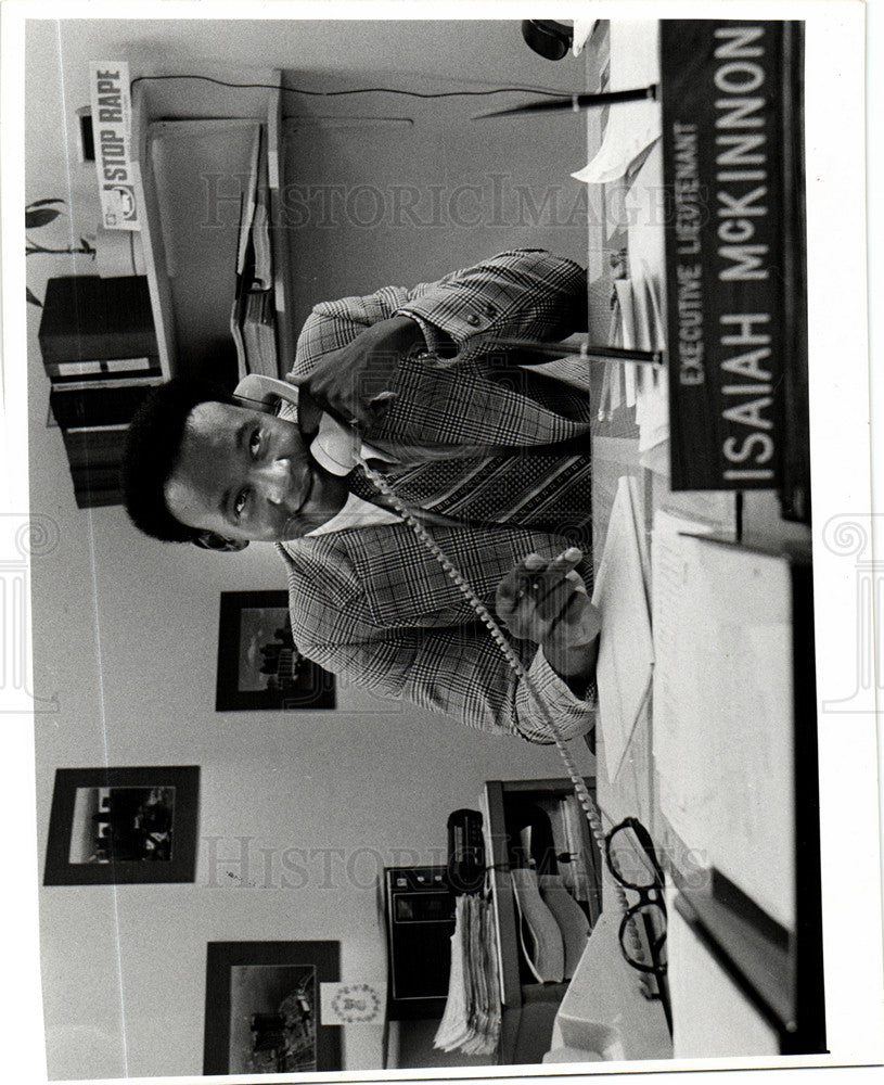 1978 Press Photo Isaiah McKinnon, Detroit Police - Historic Images