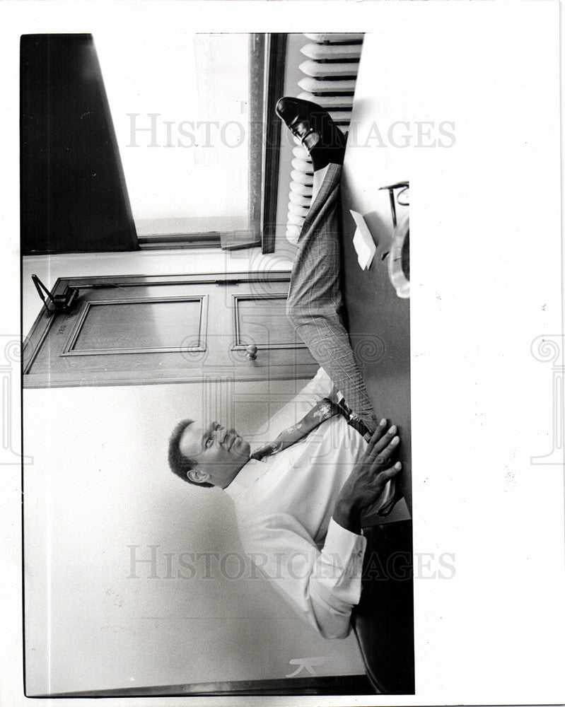 1985 Press Photo Isaiah McKinnon - Historic Images