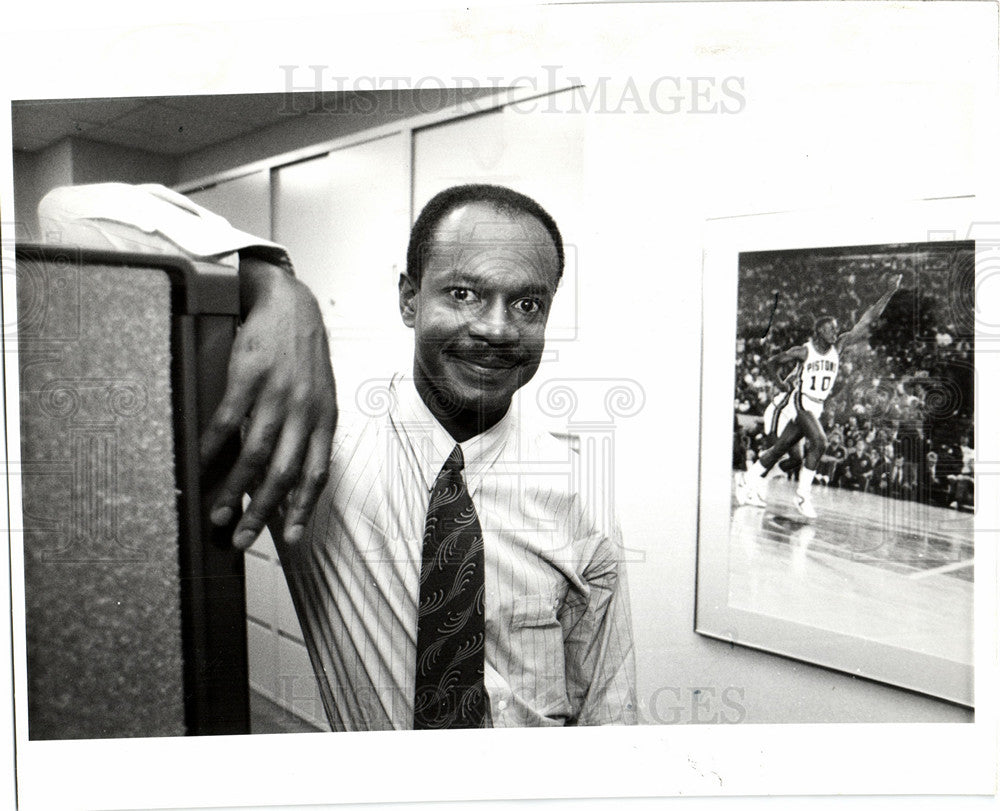 1992 Press Photo baseball, pistons, detroit - Historic Images