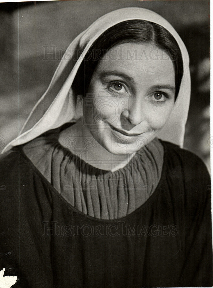 1961 Press Photo Madonna Siobhan McKenna Mother Jesus - Historic Images