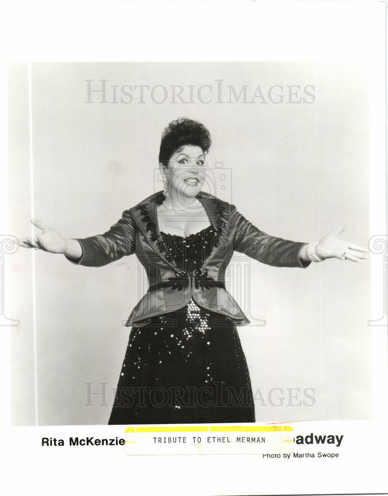 1994 Press Photo Rita McKensie Tribute Ethel Merman - Historic Images