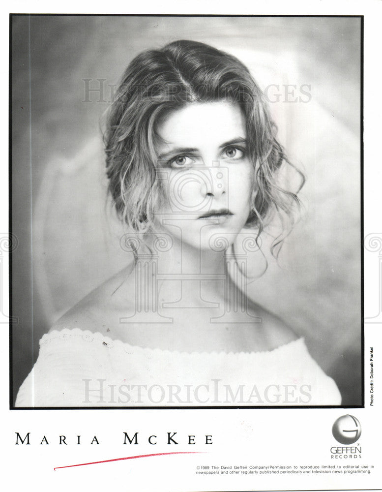 1989 Press Photo Maria McKee Geffen Records - Historic Images