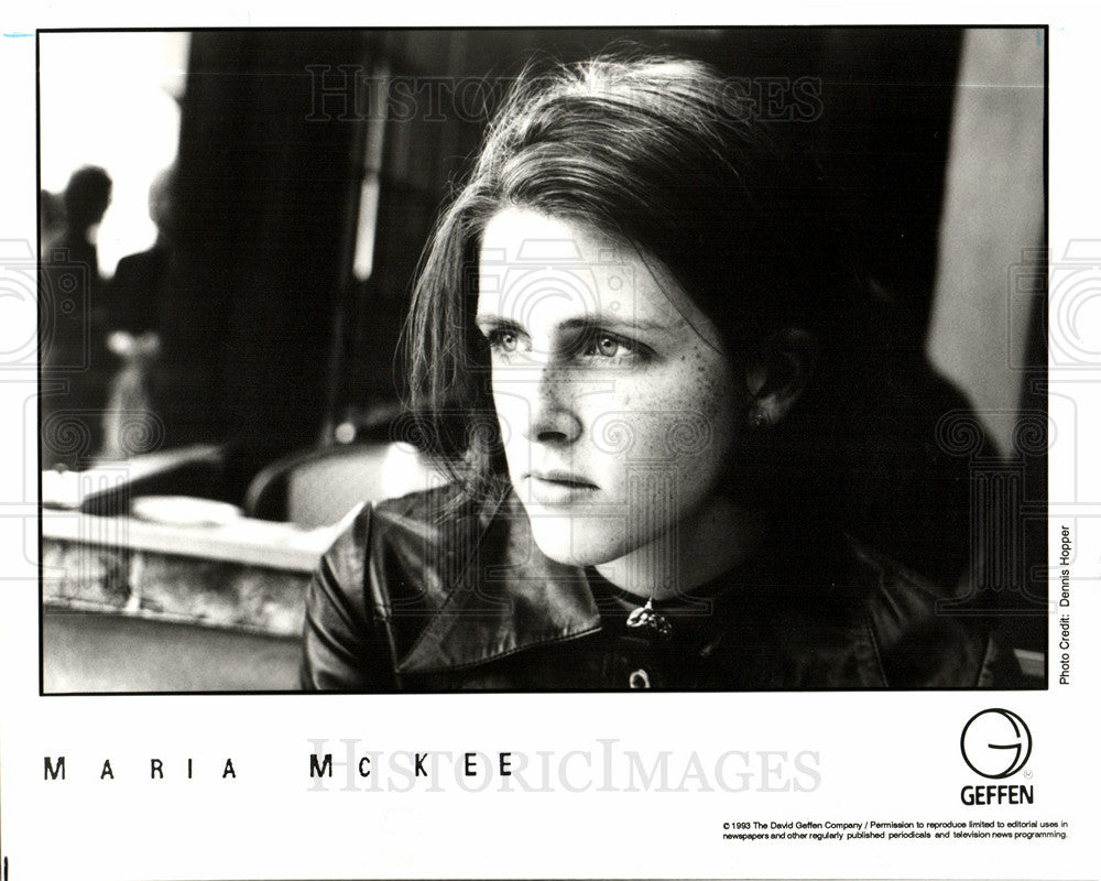 1993 Press Photo Maria McKee American female singer - Historic Images