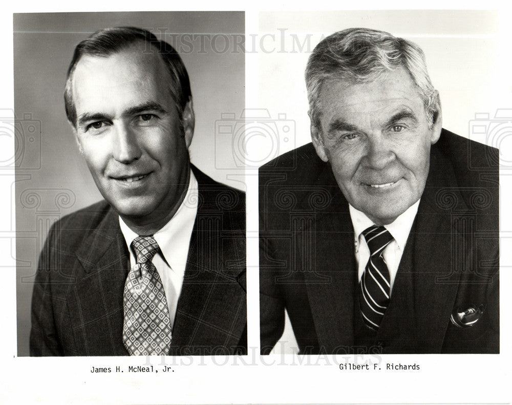 Press Photo James H.McNeal Jr. Gilbert F. Richards - Historic Images