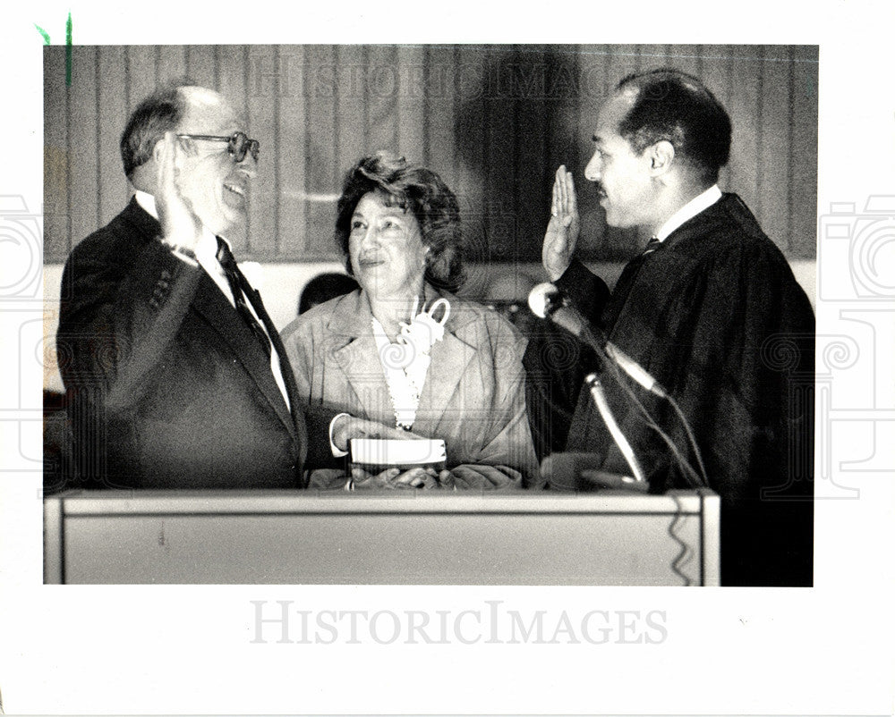 1987 Press Photo Edward McNamara, Michigan politician - Historic Images