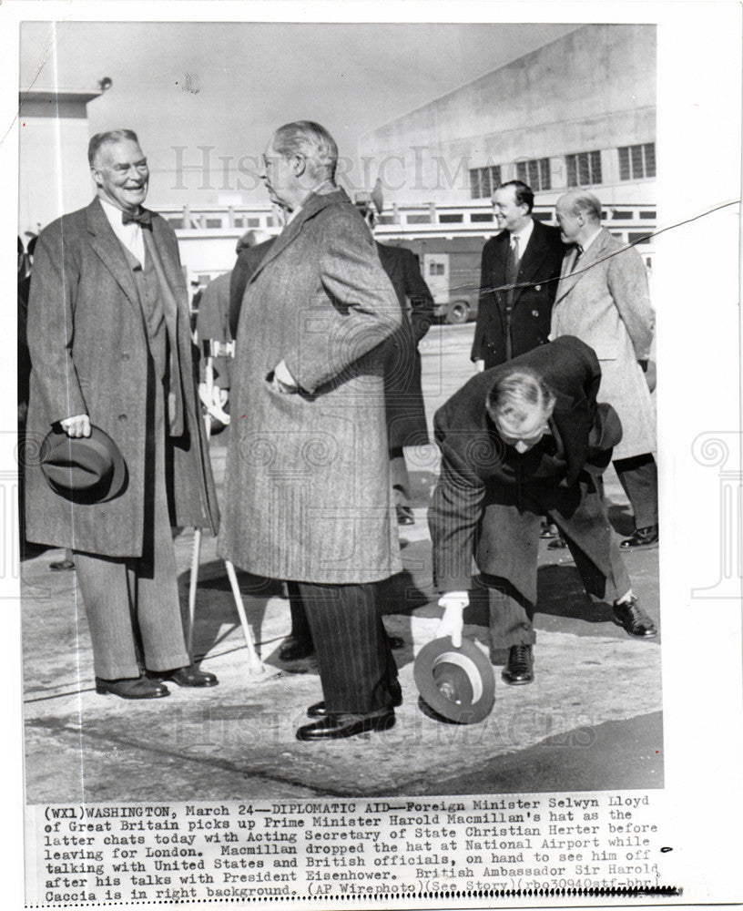 1959 Press Photo Harold Macmillan Selwyn Lloyd - Historic Images