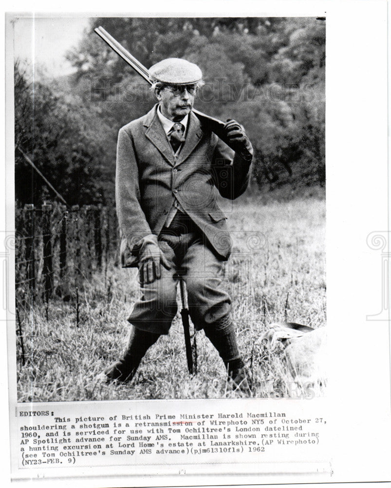 1962 Press Photo Harold Macmillan Prime Minister - Historic Images