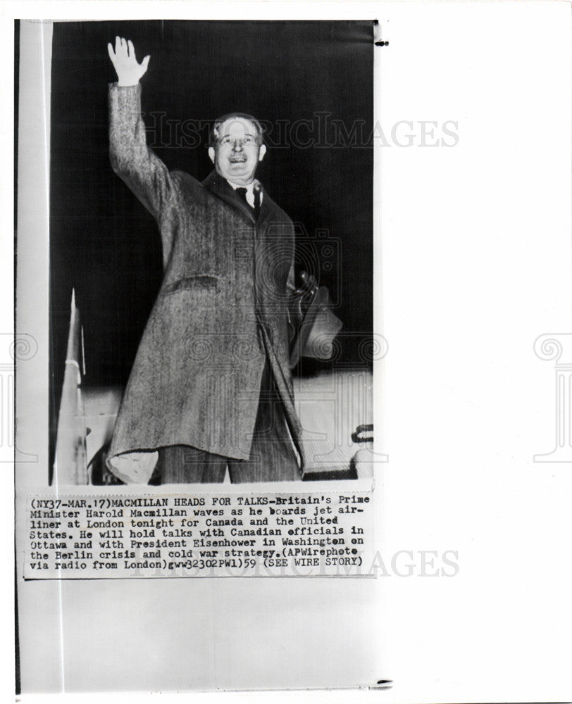 1959 Press Photo Harold Macmillan - Historic Images