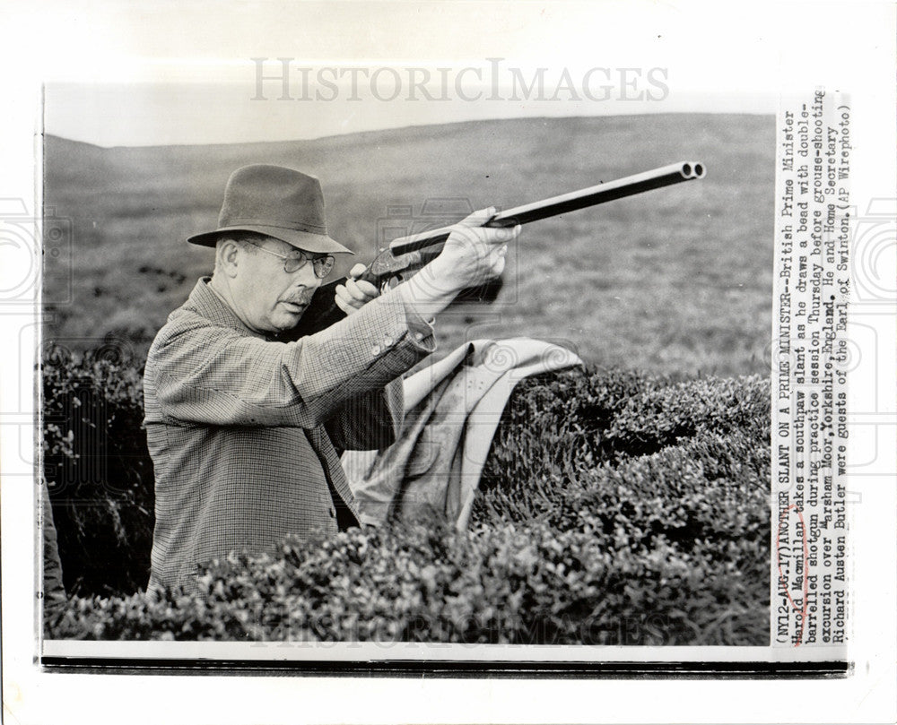 1958 Press Photo Harold Macmillan Prime Minister UK - Historic Images