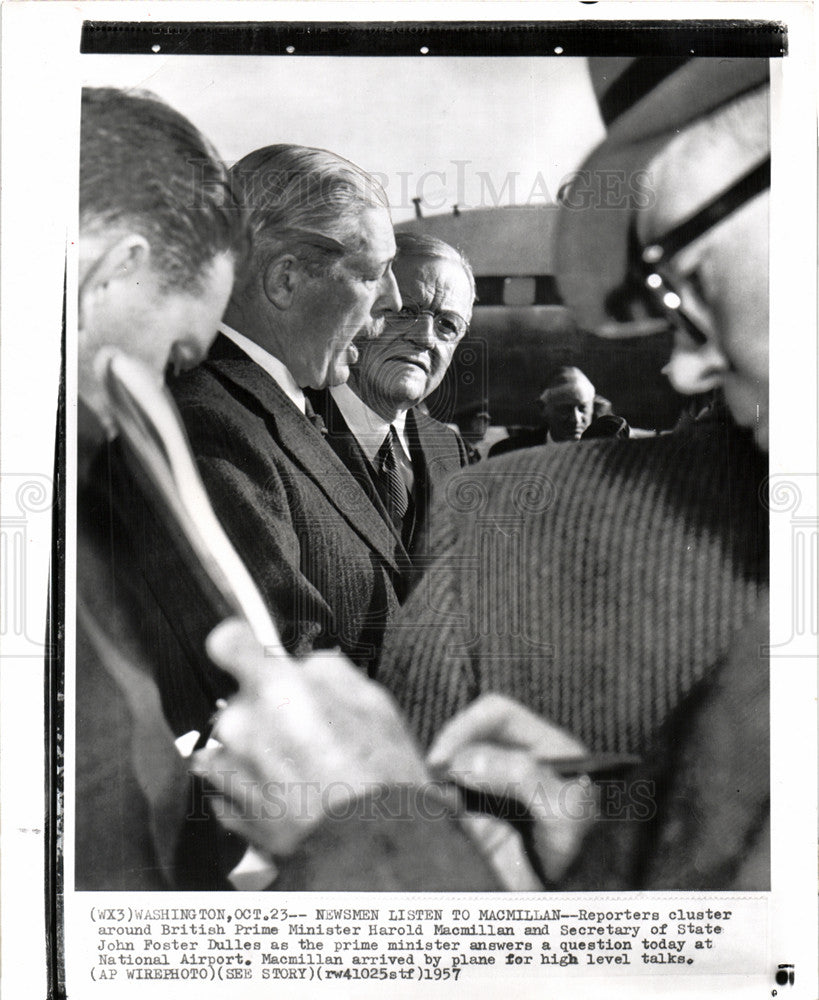 1957 Press Photo Maurice Harold Macmillan PM UK - Historic Images