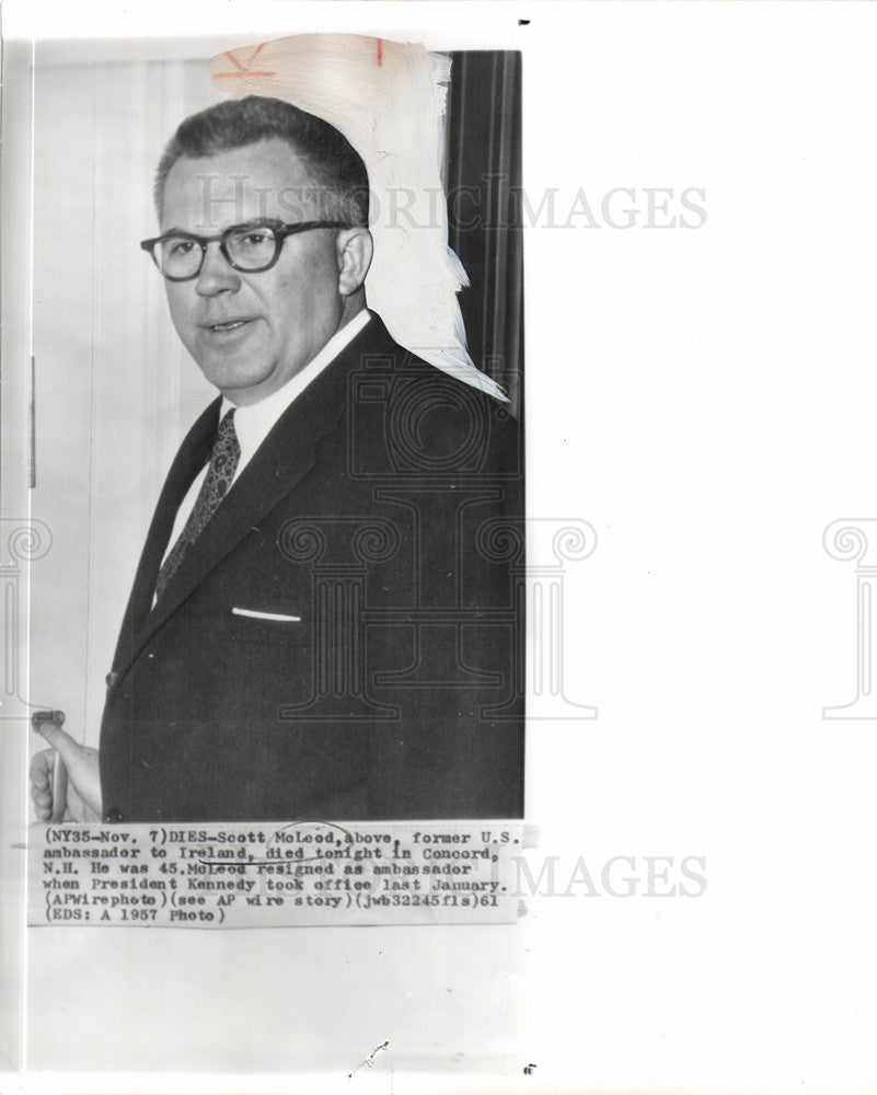 1961 Press Photo Scott McLeod Ambassador - Historic Images