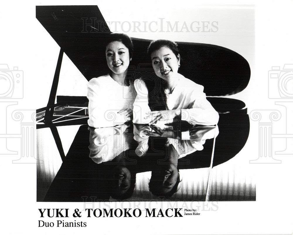 1993 Press Photo yuki tomoko mack duo pianists - Historic Images