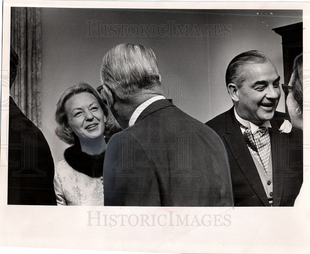 1967 Press Photo Mr. Mrs. Wilber Hadley Mack bride beam - Historic Images