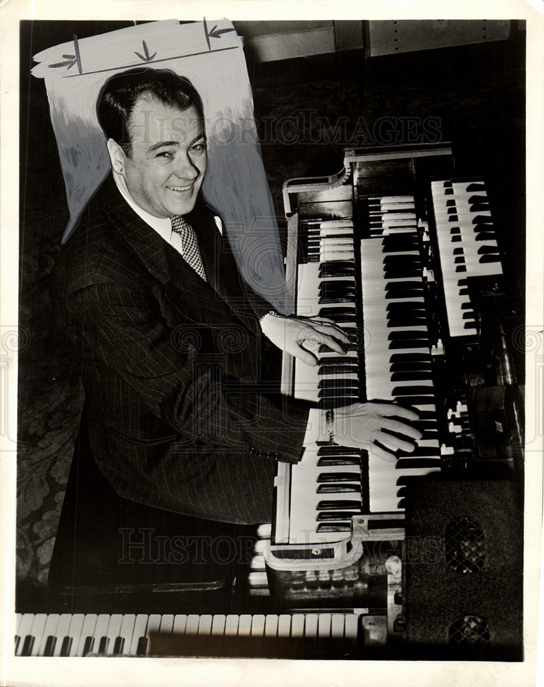 Press Photo Jimmy Mack Organist - Historic Images