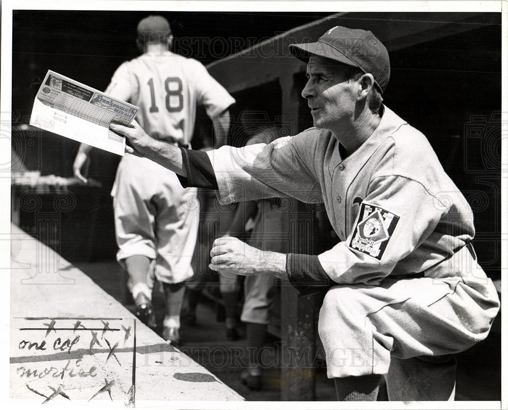 1938 Press Photo Detroit Tigers Baseball Earl Mack - Historic Images