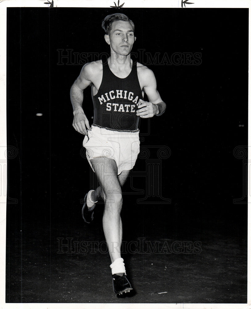 1948 Press Photo Bill Mack Michigan state College - Historic Images