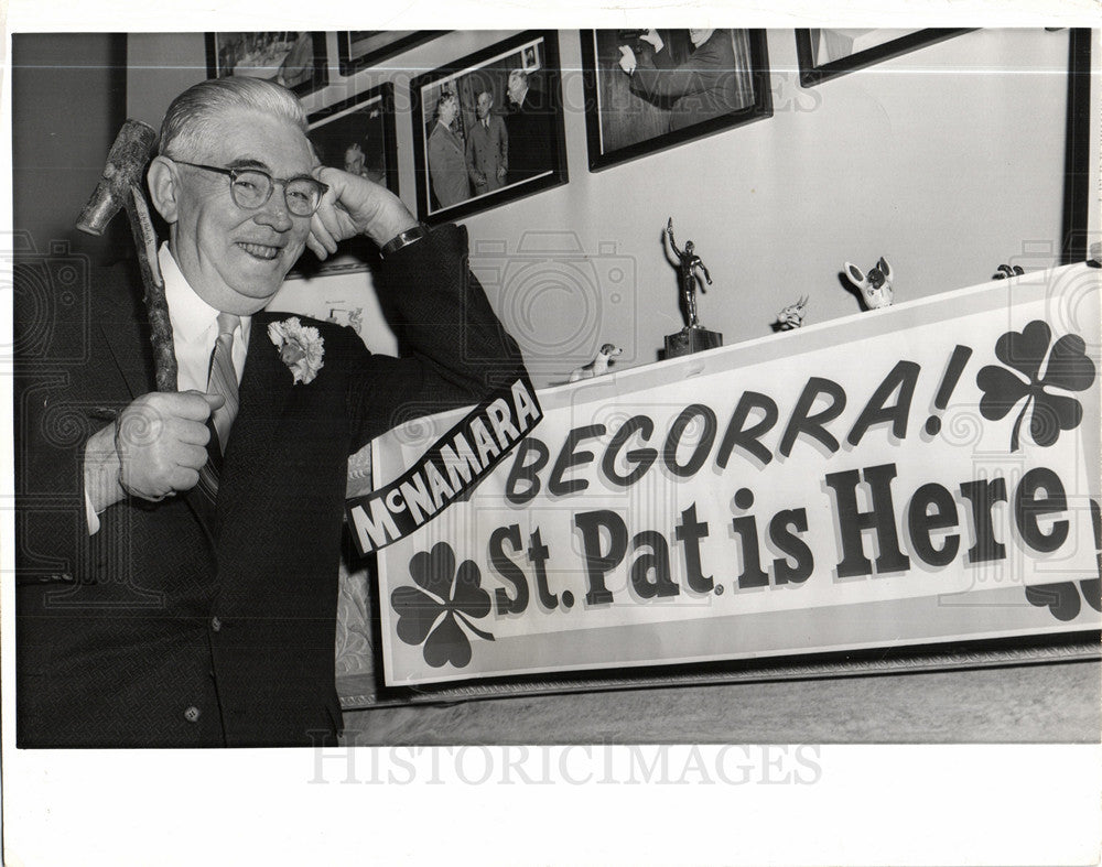 1958 Press Photo Pat McNamara senator politics - Historic Images