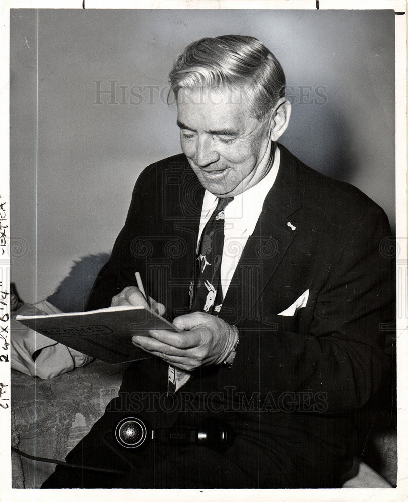 1954 Press Photo Patrick  McNamara, Senator - Historic Images