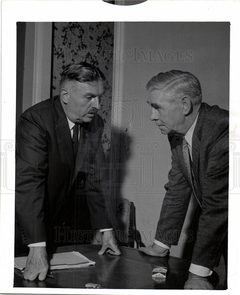1956 Press Photo Patrick V McNamara US Senator Michigan - Historic Images