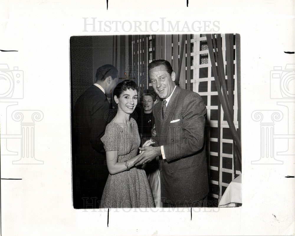 1953 Press Photo Maggie McNamara William Holden lead - Historic Images