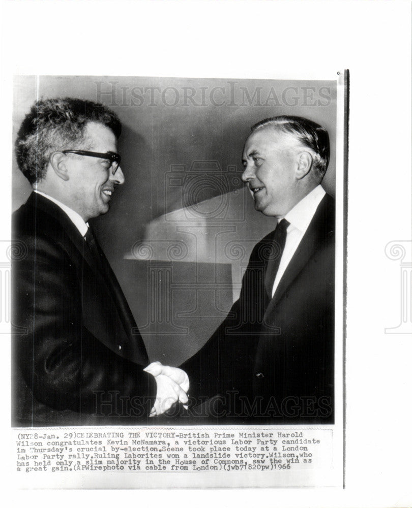 1966 Press Photo London British Wilson McNamara - Historic Images