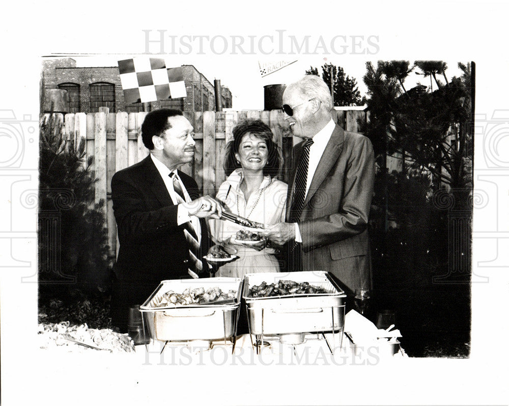 1988 Press Photo Lucius Theus Kathleen McNamara McCabe - Historic Images