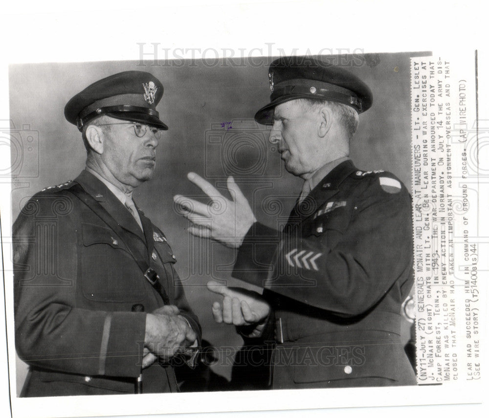 1944 Press Photo Lesley J.McNair American Army officer - Historic Images