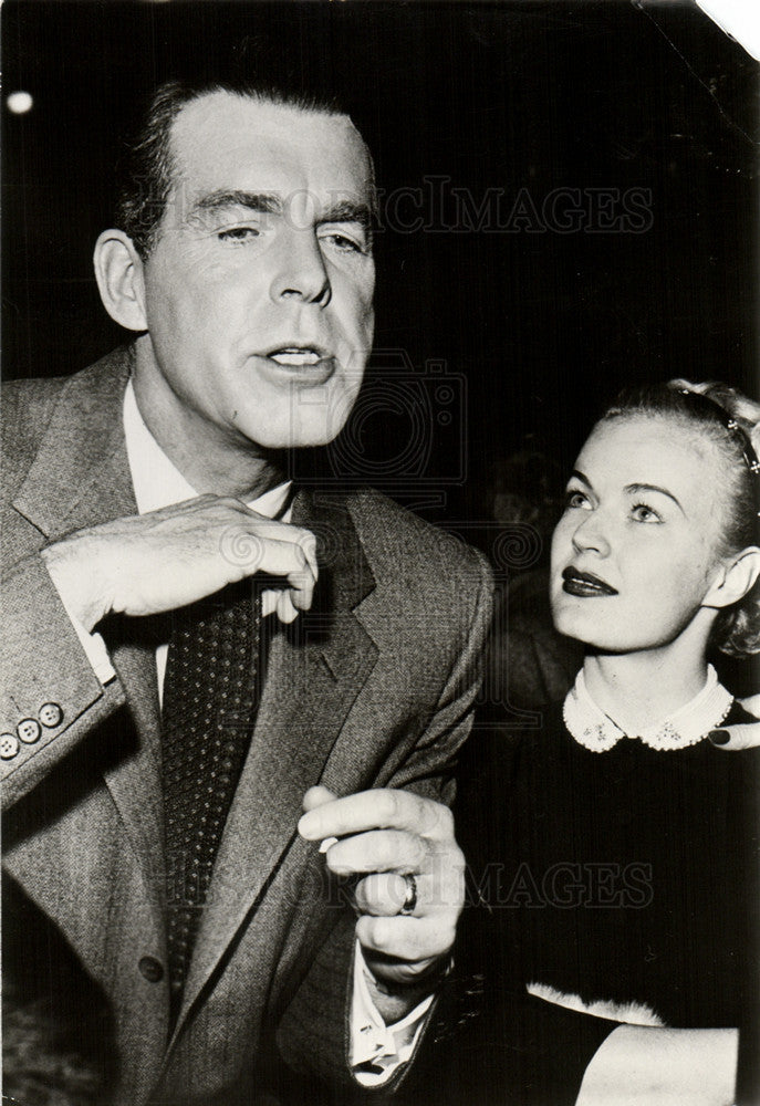 1955 Press Photo Haver MacMurray Actors Husband Wife - Historic Images