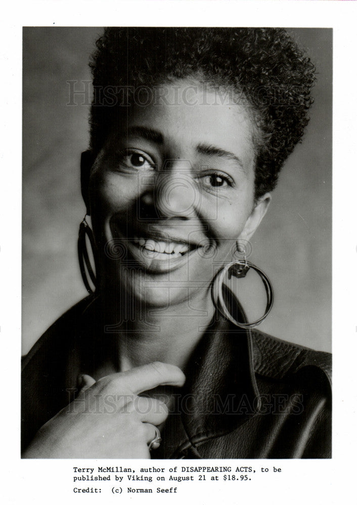 1990 Press Photo Terry McMillan Author Disappearing Act - Historic Images