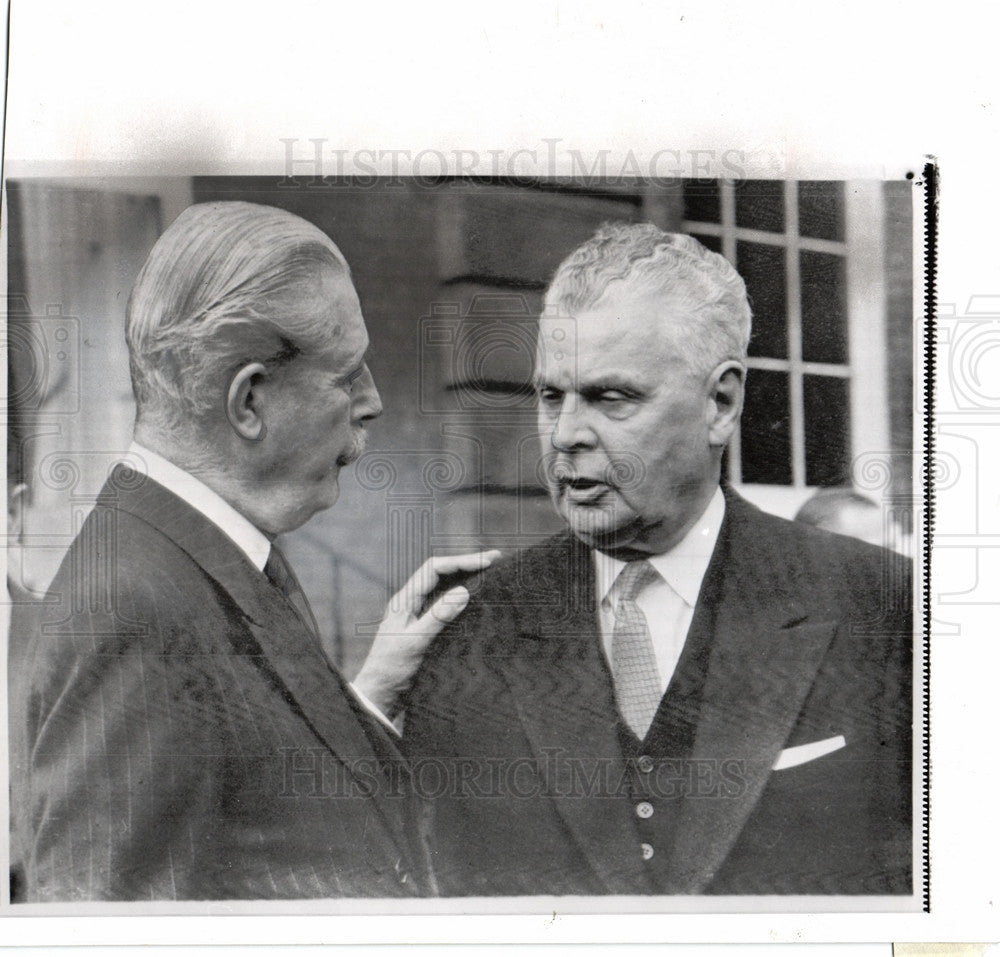 1962 Press Photo Harold MacMillan, Diefenbaker - Historic Images