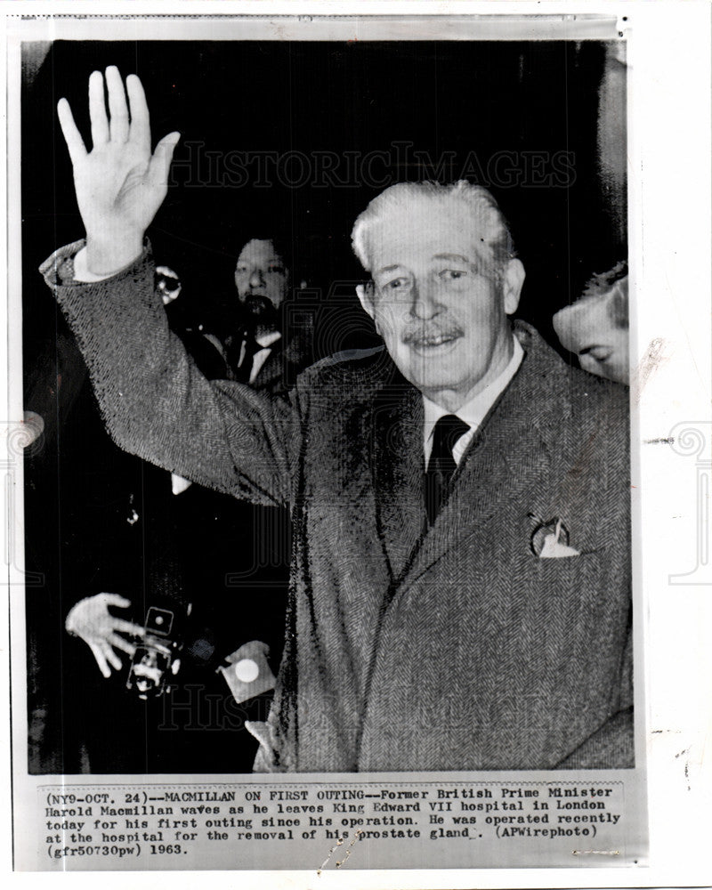 1963 Press Photo Harold Macmillan - Historic Images