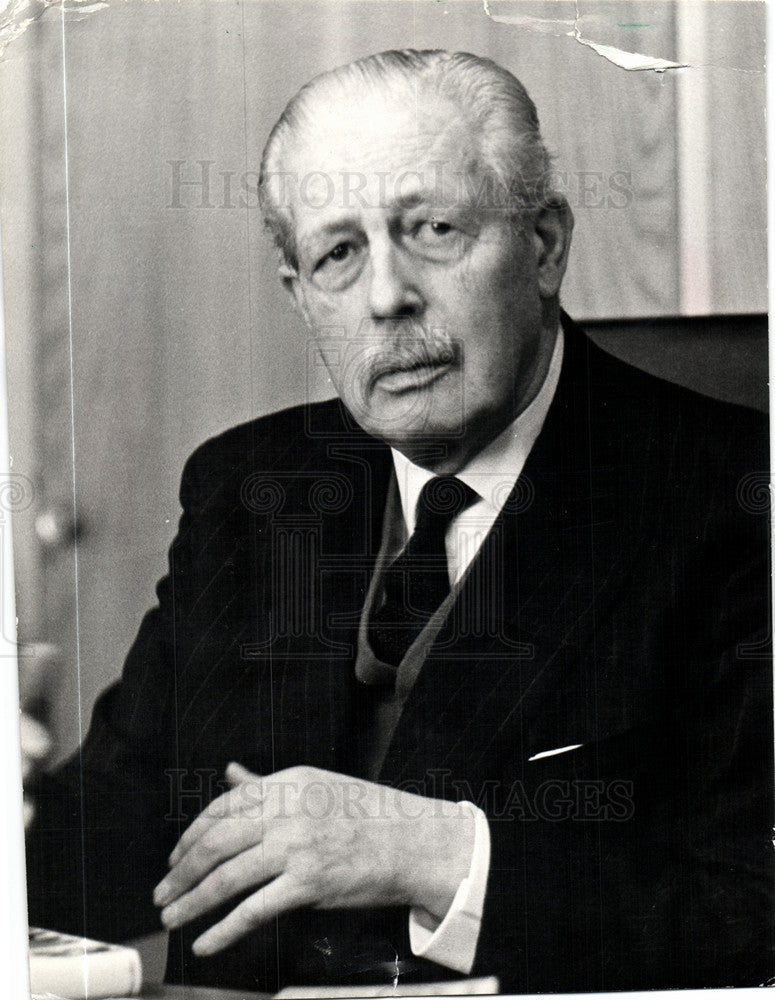 1986 Press Photo UK Prime minister Harold Macmillan - Historic Images