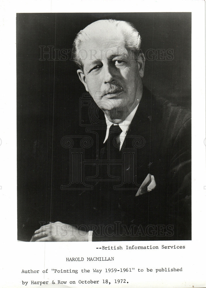 1974 Press Photo Harold Macmillan UK  Prime Minister - Historic Images